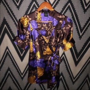 (SOLD) BCBGMaxAzria silky wrap top